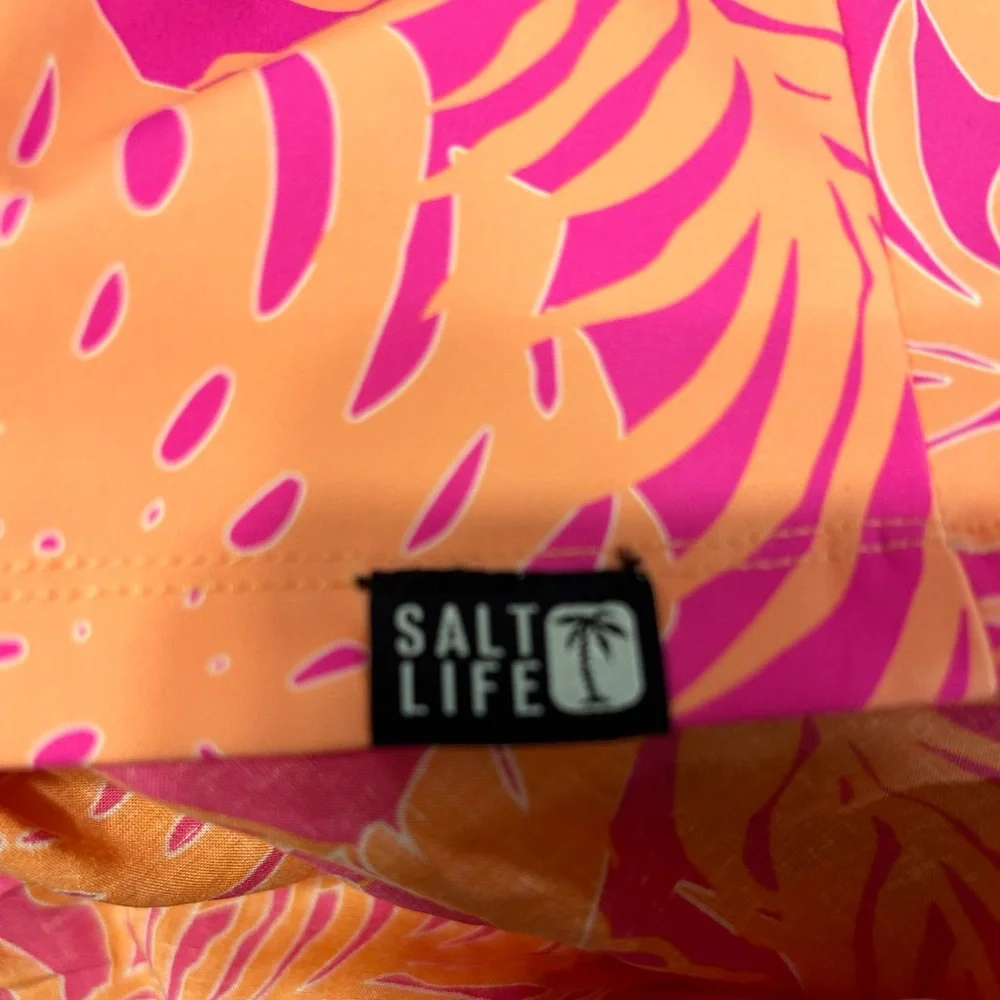 Salt Life 3pc Set Ruana OSFM Dress Small Bathing Suit XS NWT Magen Pink & Coral - Picture 16 of 16